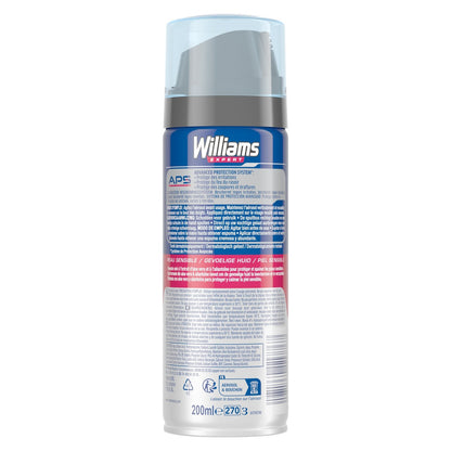 Mousse à Raser Peau Sensible Homme Apaisante Aloe Vera Expert WILLIAMS