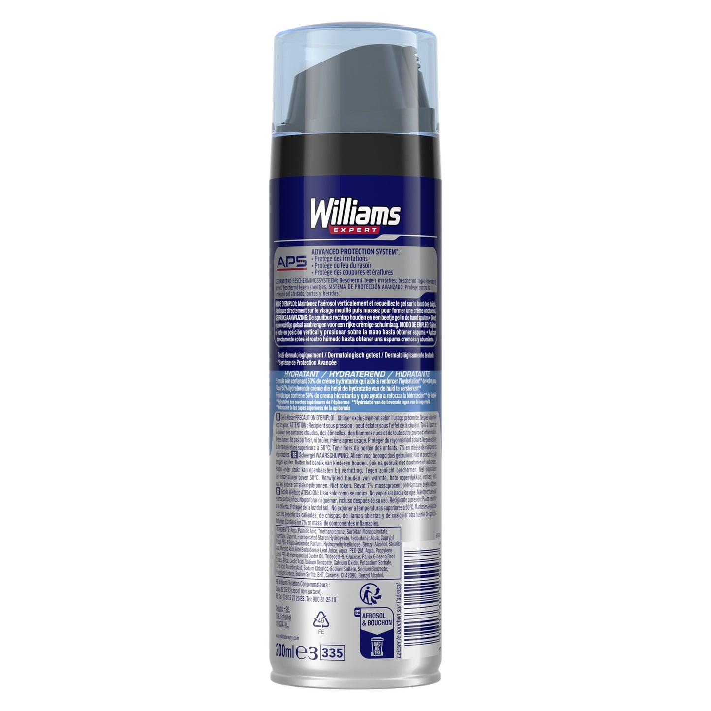 Gel à Raser Homme Hydratant Expert WILLIAMS