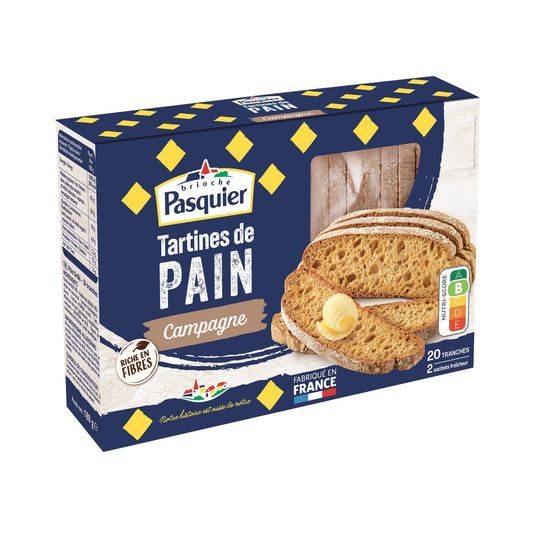 Pains Grillés au Pain de Campagne PASQUIER le paquet de 180g