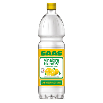 Vinaigre d'Alcool Blanc Aromatisé au Citron SAAS