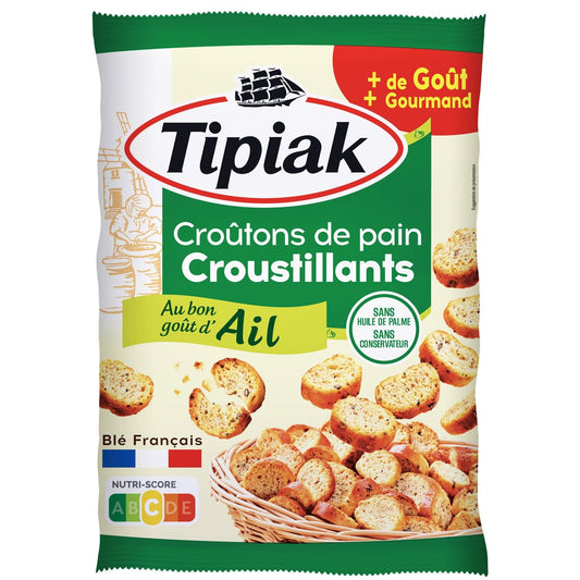 Croûtons Ail TIPIAK le sachet de 220g