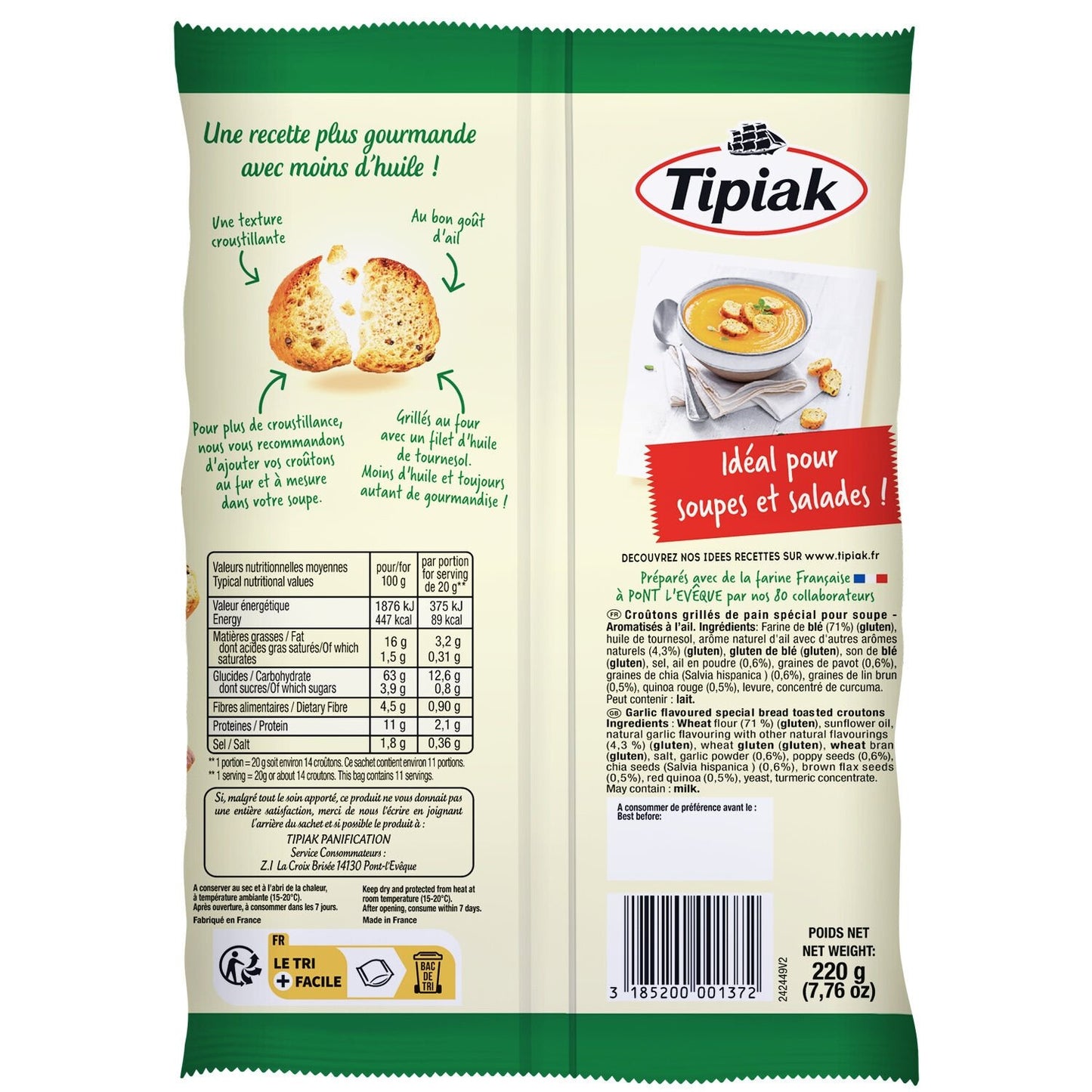 Croûtons Ail TIPIAK