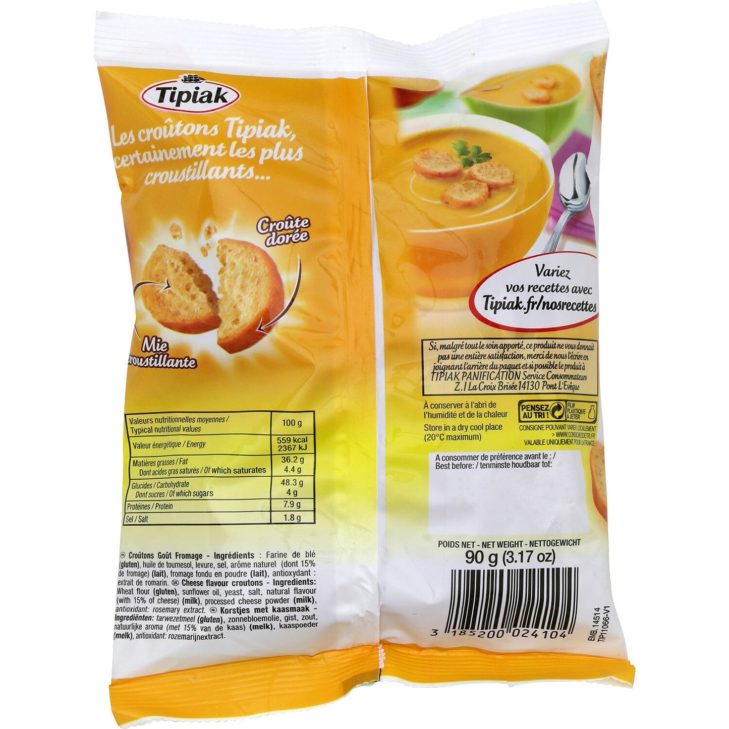 Croûtons Fromage TIPIAK