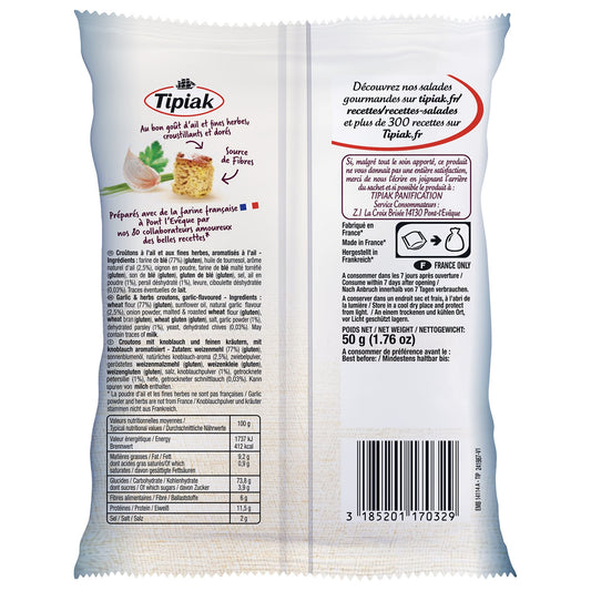 TIPIAK Garlic and Herb Croutons