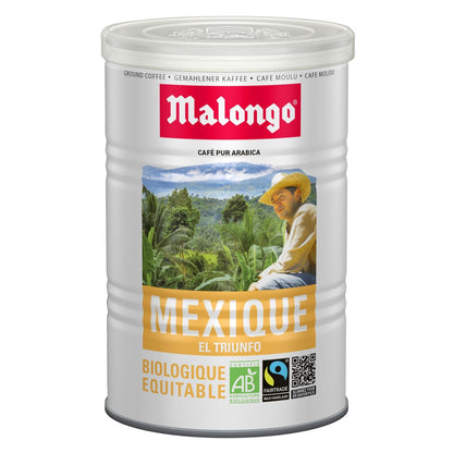 Café Moulu Pur Arabica El Triunfo Mexique Biologique Equitable Fairtrade MALONGO 