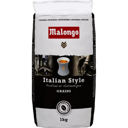 Café en Grains Italian Style MALONGO le paquet de 1kg