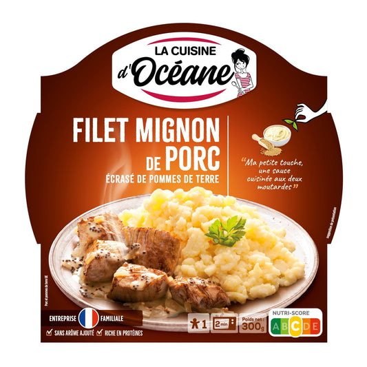 Plat Cuisiné Filet Mignon Pomme de Terre LA CUISINE D'OCEANE l'assiette de 300 g