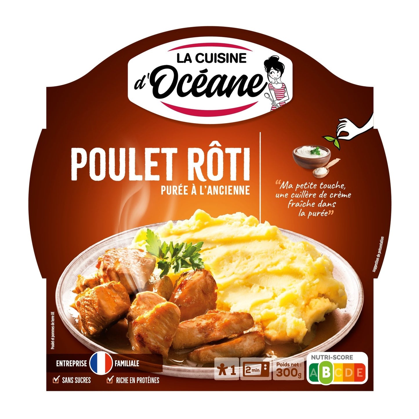 Old-Fashioned Chicken/Mash Meal LA CUISINE D'OCEANE