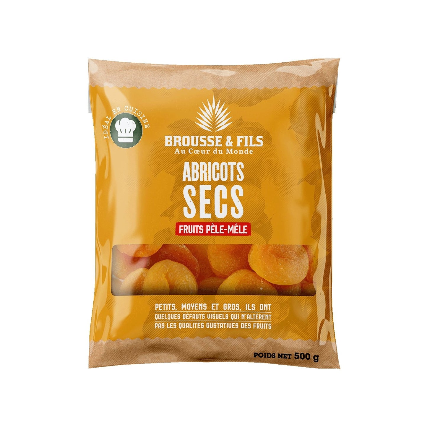 Abricots Secs BROUSSE ET FILS le paquet de 500g