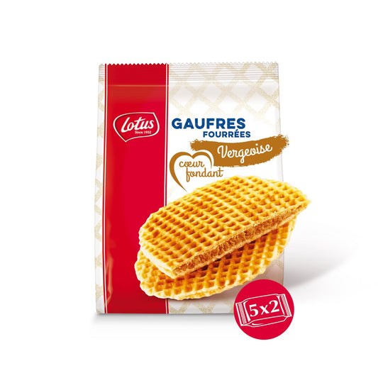 Gauffres Fourrées Cœur Fondant Vergeoise LOTUS le paquet de 310g