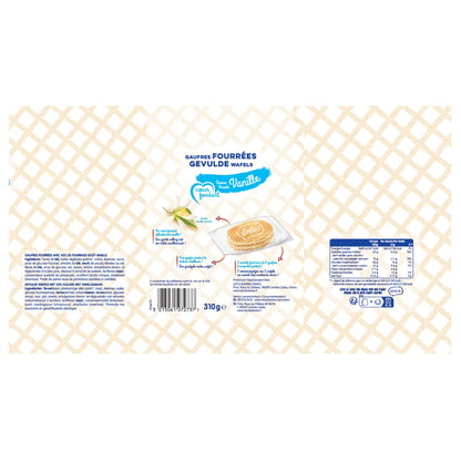 LOTUS Vanilla Flavored Soft Heart Filled Waffles