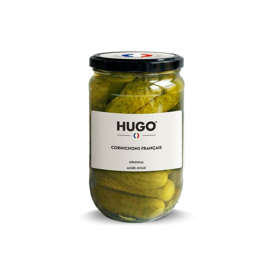 Cornichon Français Aigre-Doux HUGO le pot de 360g