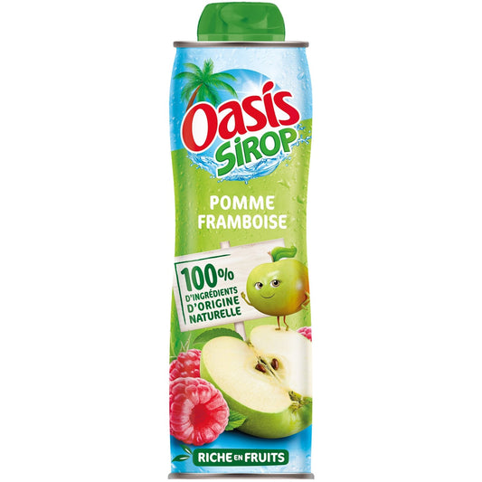Sirop Framboise Pomme Pur Sucre OASIS la bouteille de 60cL