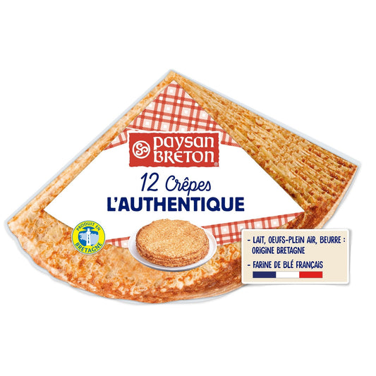 Crêpes Nature PAYSAN BRETON le paquet de 12 - 370 g