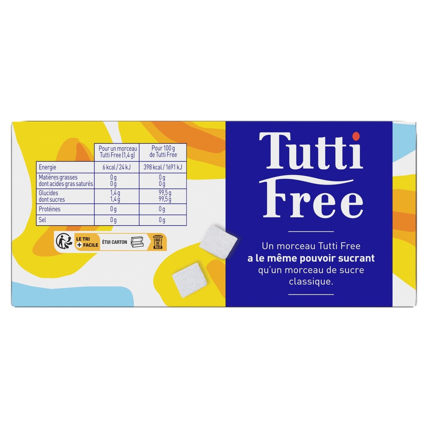 Sucre Morceaux TUTTI FREE
