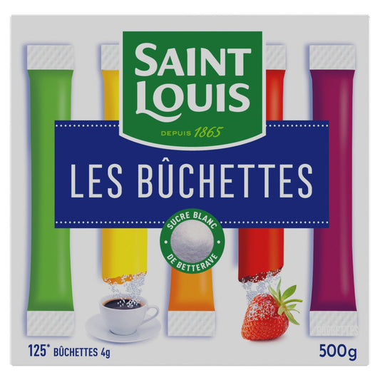 Sucre Bûchettes SAINT LOUIS la boite de 125 buchettes de 4g