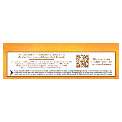 Sucre de Canne en Morceaux Non Raffiné Equitable SAINT LOUIS