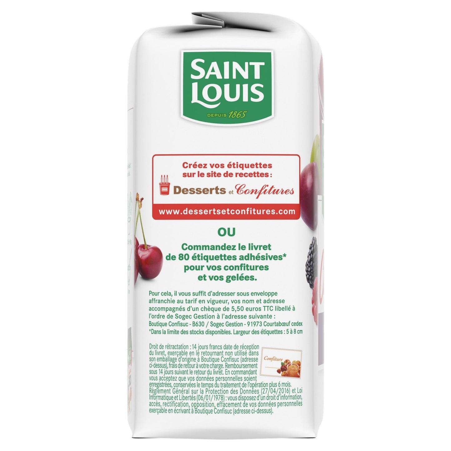 Sucre Gélifiant pour Gelées SAINT LOUIS
