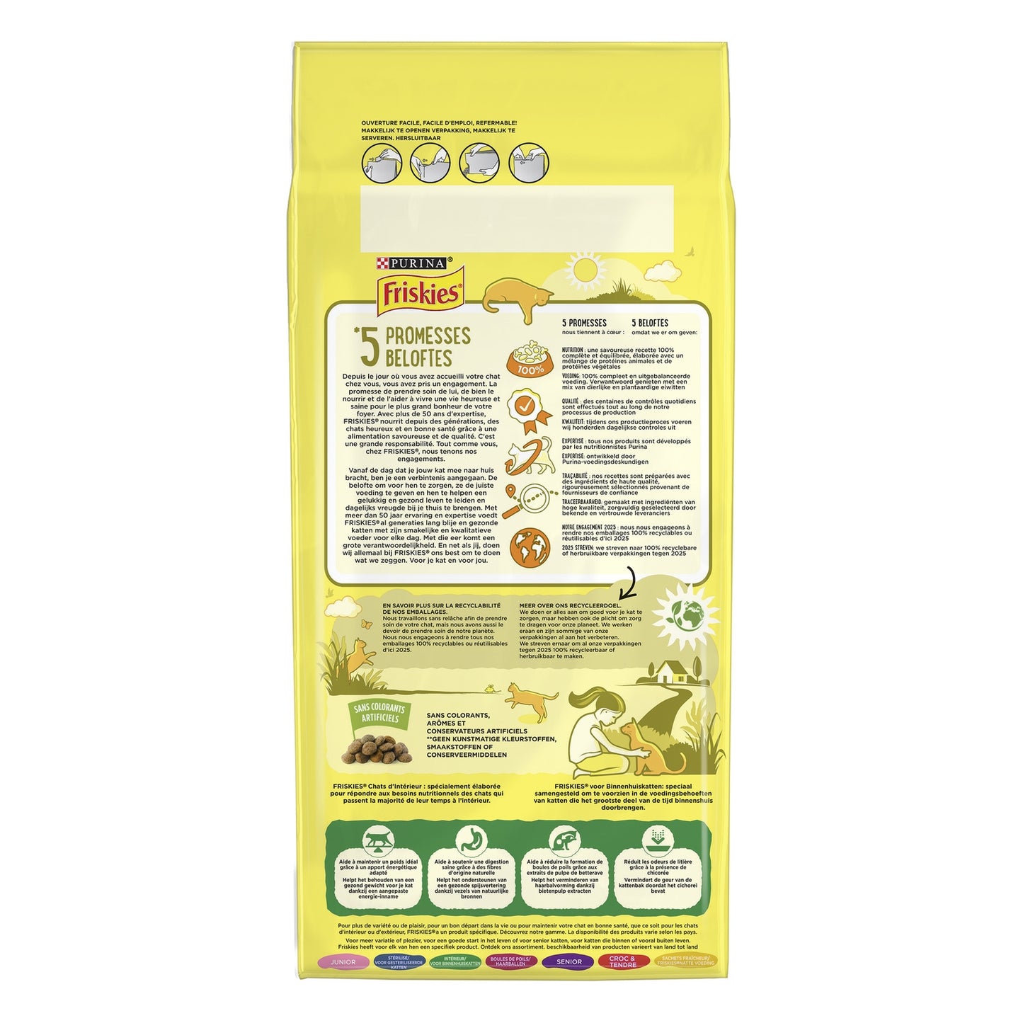 Purina Friskies Indoor Cat Food with Chicken, Turkey &amp; Vegetables