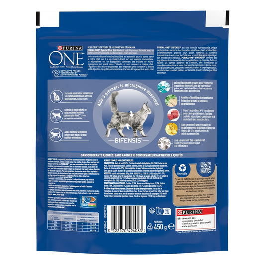 Croquettes pour Chat Adulte Stérilisé Boeuf Bifensis PURINA ONE
