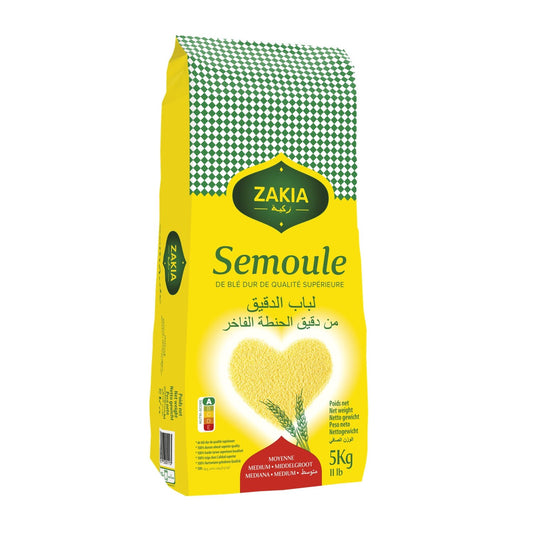 Semoule Moyenne ZAKIA le sac de 5Kg