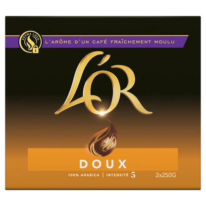 [ANTI-GASPILLAGE] Café Moulu 100% Arabica Doux L'OR - Date de durabilité minimale : 25/09/2025