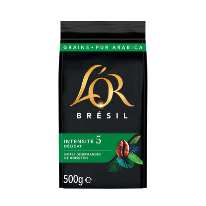 L'OR Brazil Hazelnut Coffee Beans Intensity 6