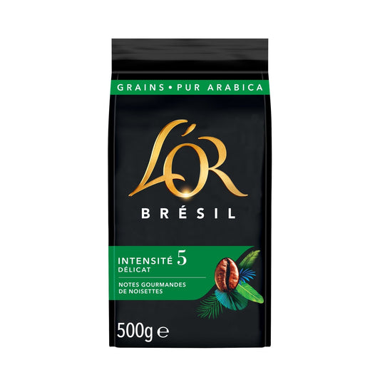 L'OR Brazil Hazelnut Coffee Beans Intensity 6