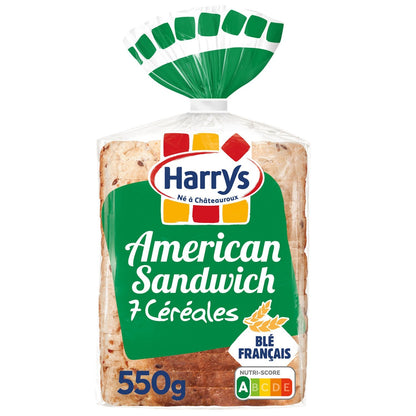 HARRYS 7 Grain American Sandwich Bread with No Additives