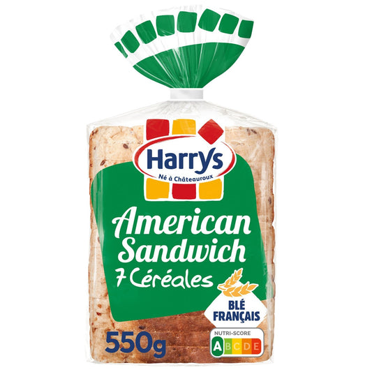 HARRYS 7 Grain American Sandwich Bread with No Additives