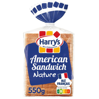 HARRYS Plain American Sandwich Bread Without Additives