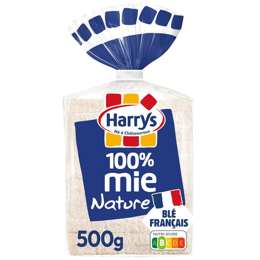 HARRYS 100% Plain Sandwich Bread, Crustless, Large Slices, No Additives