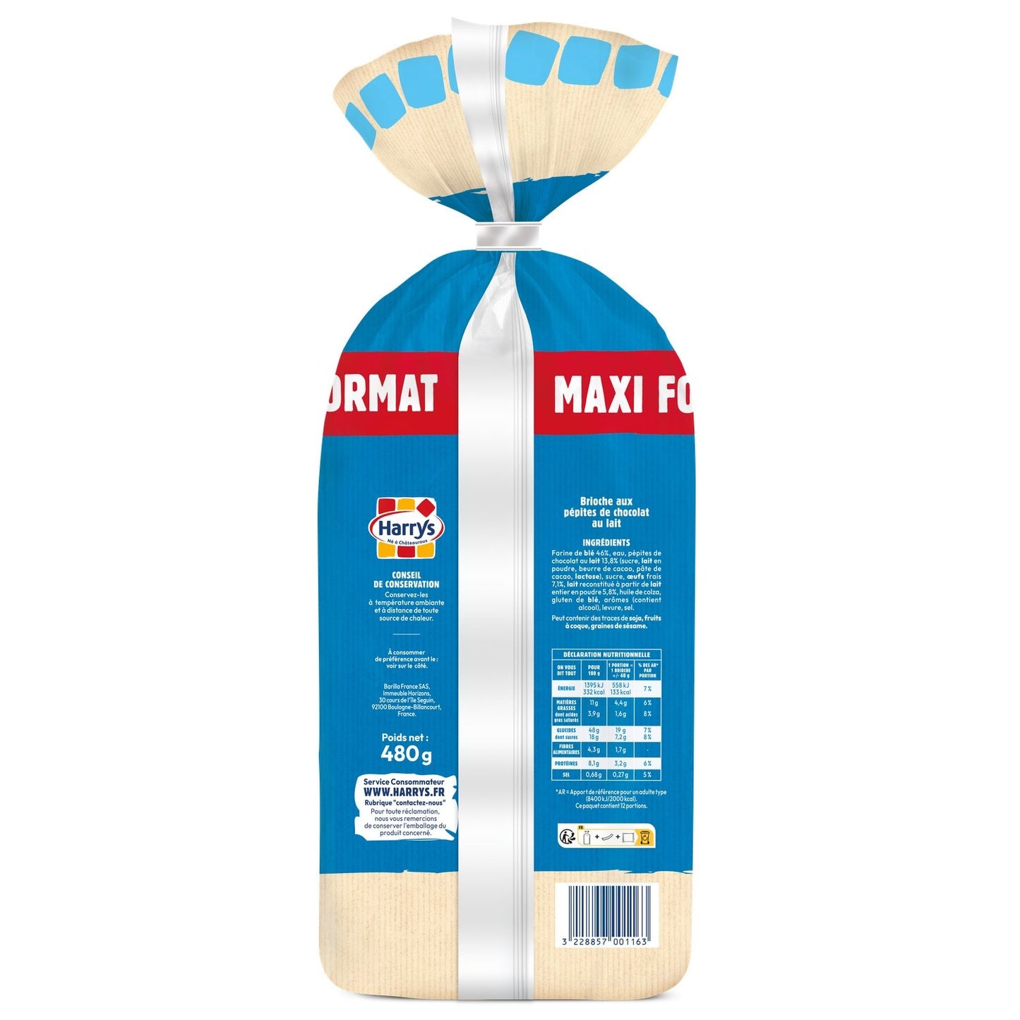 Brioches Doowap aux Pepites de Chocolat au Lait Sans Additifs HARRYS