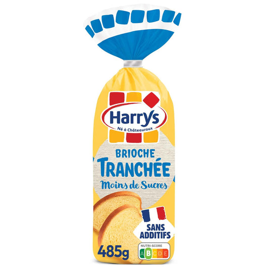 Brioche Tranchée Allégée en Sucre Sans Additifs HARRYS le sachet de 485g