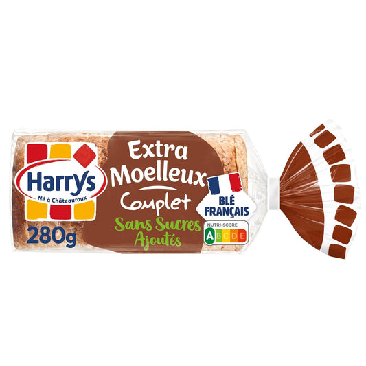 HARRYS Extra-Soft Wholemeal Sandwich Bread with No Added Sugar