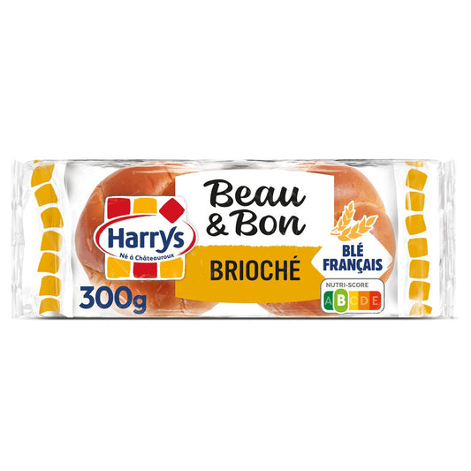 Pain Burger Beau & Bon Brioché Nature Sans Additifs HARRYS le sachet de 4 pains