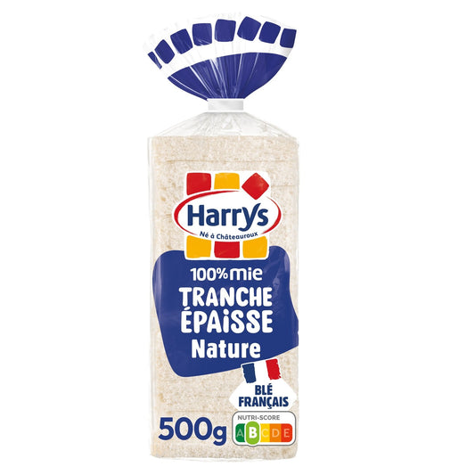 HARRYS 100% Crumb Bread Thick Slices Plain Crustless No Additives