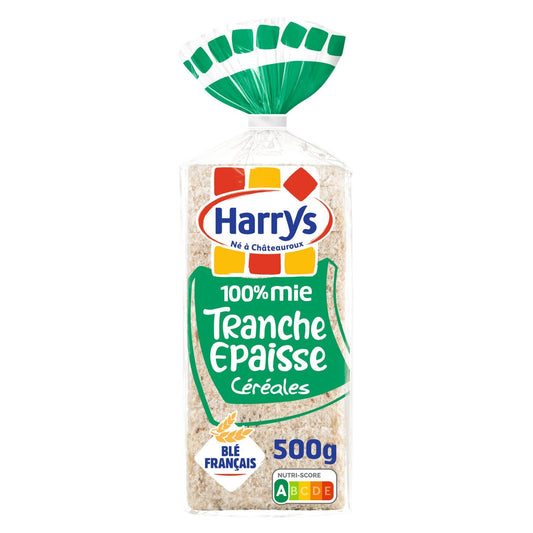 HARRYS 100% Crumb Bread Thick Slices Cereals Crustless