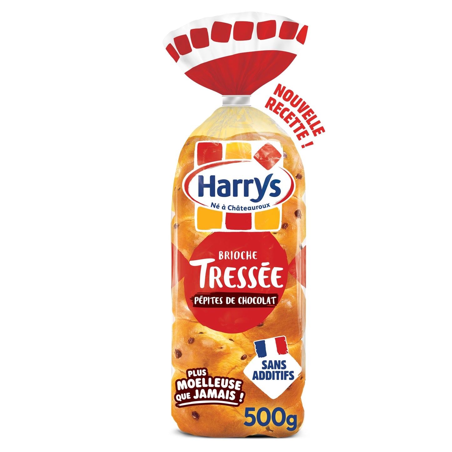 Brioche Tressée Pépites de Chocolat HARRYS 