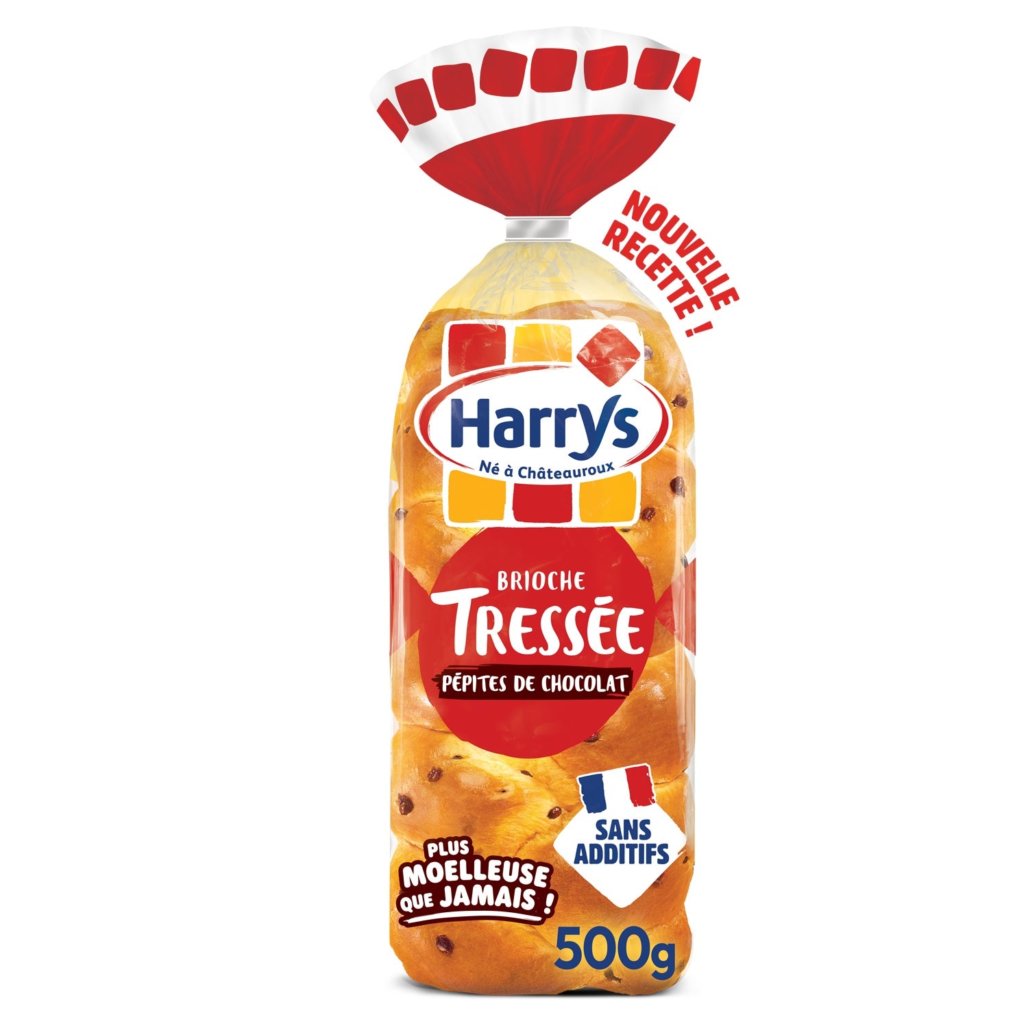 Brioche Tressée Pépites de Chocolat HARRYS 