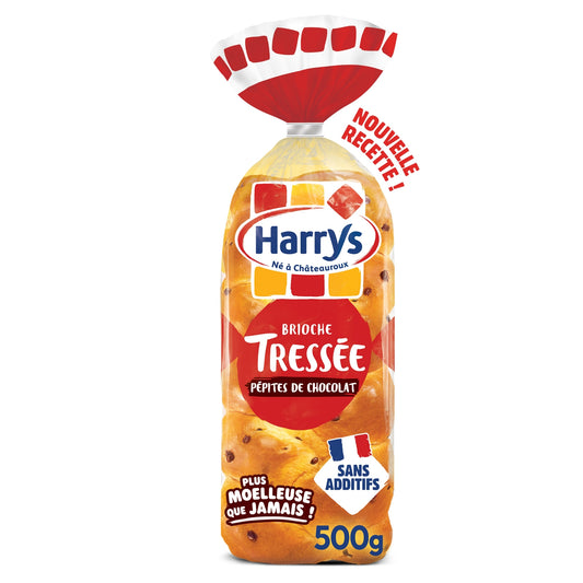 Brioche Tressée Pépites de Chocolat HARRYS 