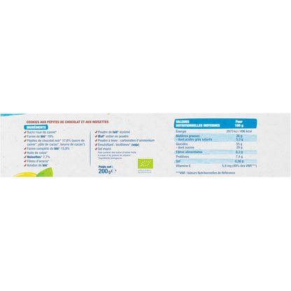 Cookies Chocolat Noisette Bio BJORG