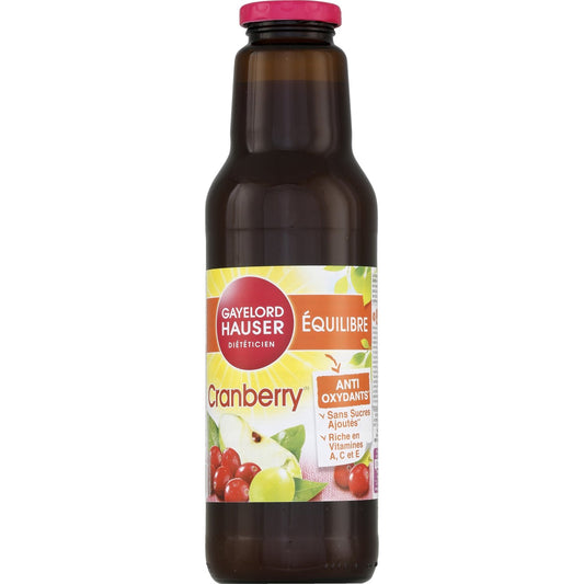 Jus Cranberry GAYELORD HAUSER La bouteiLLe de 75 cL