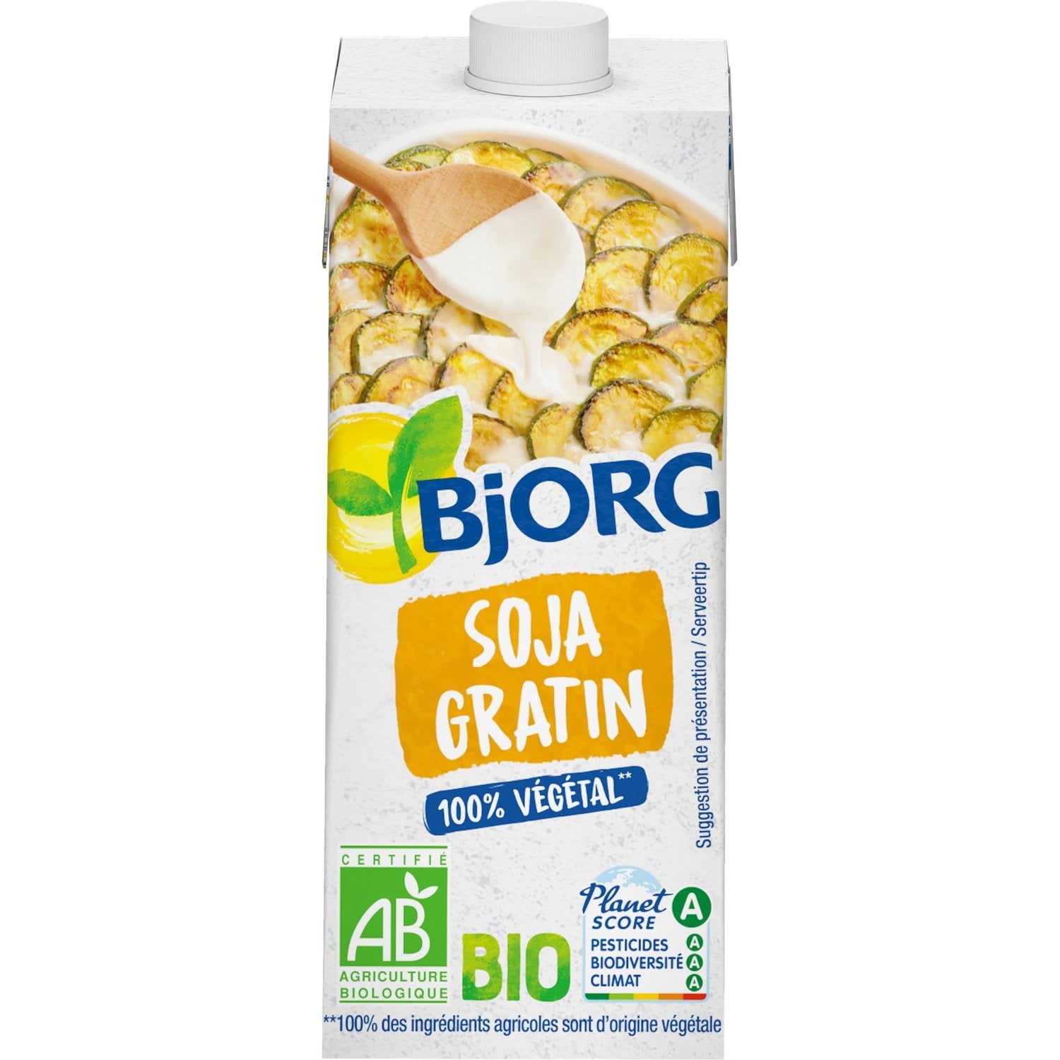 Aide Culinaire Bio Soja Cuisine Gratin BJORG La brique de 20 cL