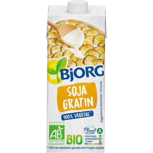 Aide Culinaire Bio Soja Cuisine Gratin BJORG La brique de 20 cL