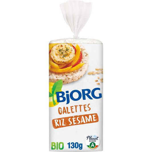 Galettes Riz Sésame Bio BJORG Le paquet de 17 - 130g