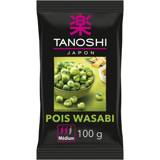 Biscuits Apéritif Crackers Pois Wasabi TANOSHI Le sachet de 100g