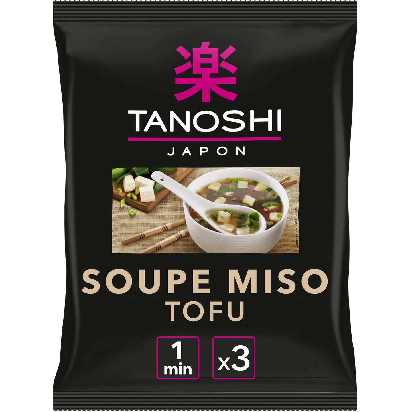 Soupe Instantanée Miso Tofu TANOSHI 