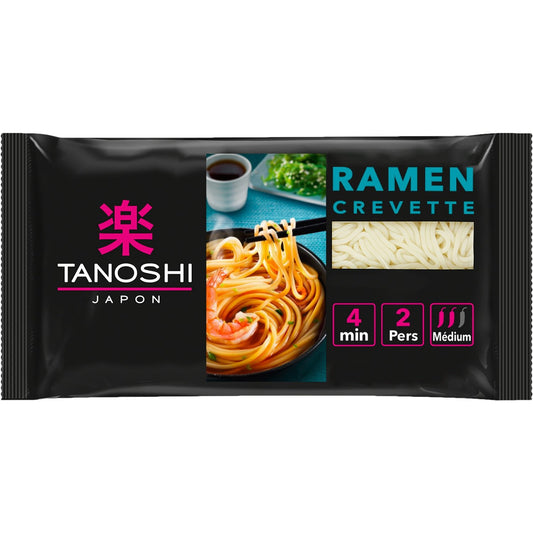 Nouilles Ramen Crevettes TANOSHI Le sachet de 360g