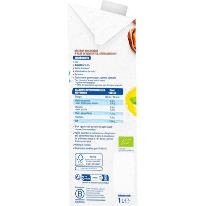 BJORG Organic Hazelnut Milk Plant Drink